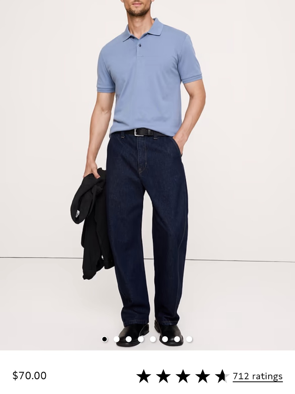 Banana Republic Light Blue Polo Shirt